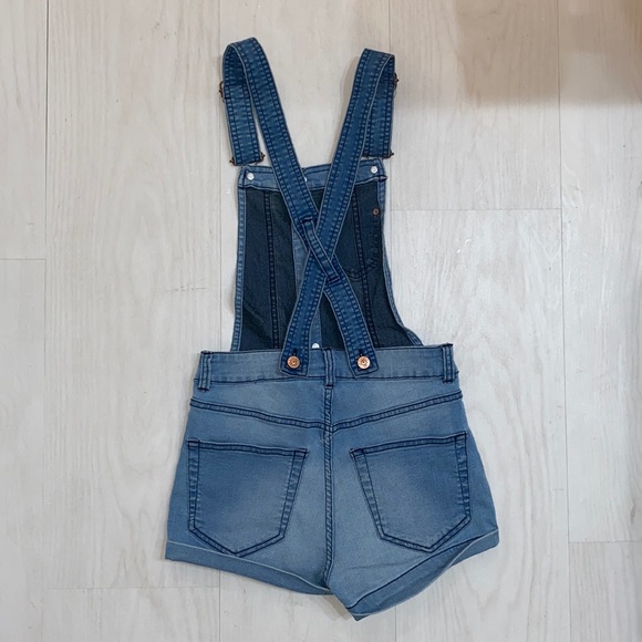 Denim Stretch Overalls. - Picture 3 of 9